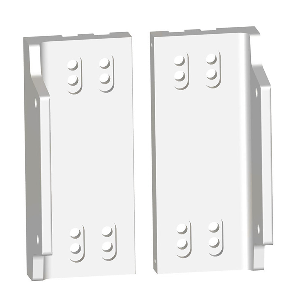Power-Pole Dual Side-Mount Adapters f/All Outboards - White