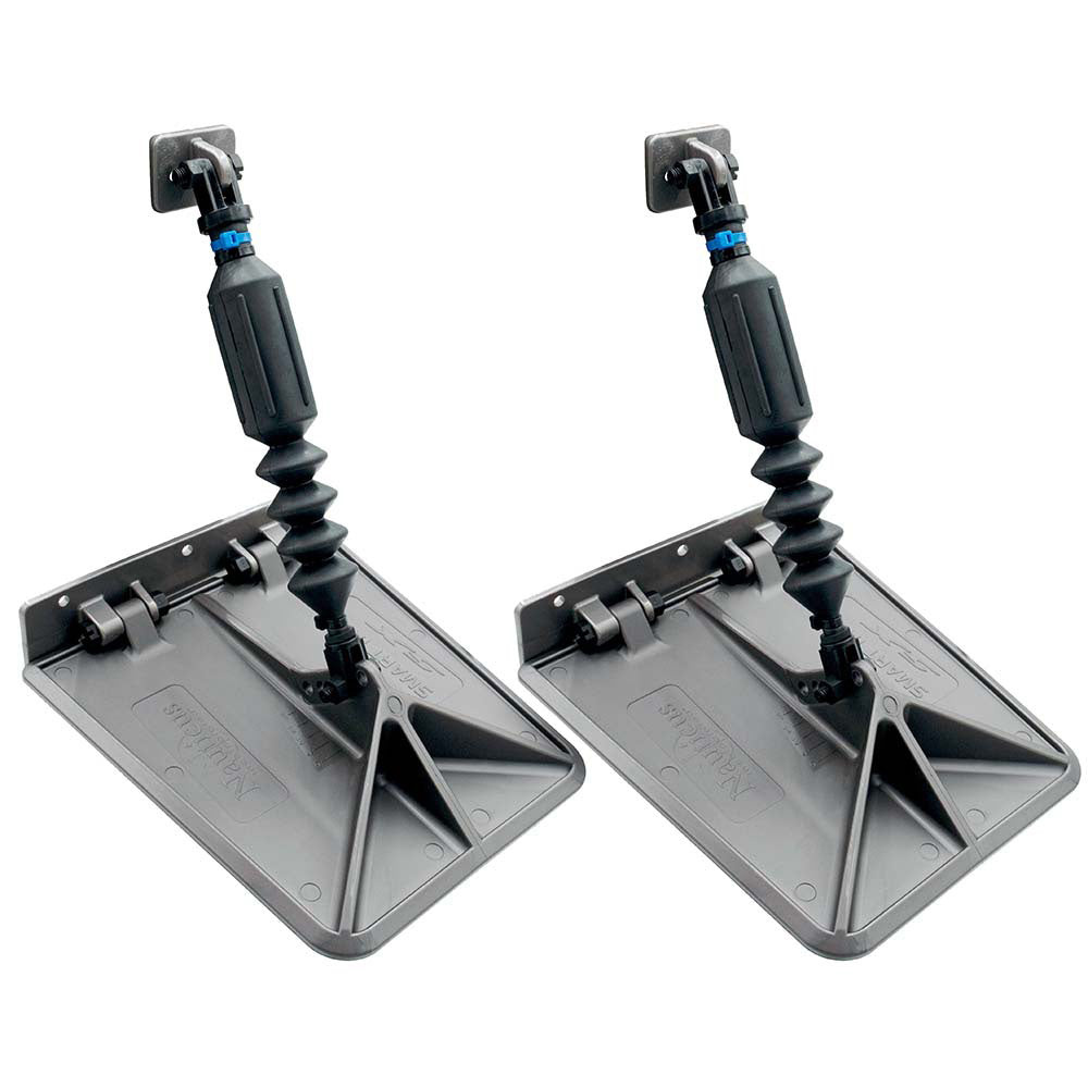 Lectrotab SX 9.5 x 10 Smart Tabs 12-16' Boats w/40lb Actuators - 40-80HP - Gunmetal Grey