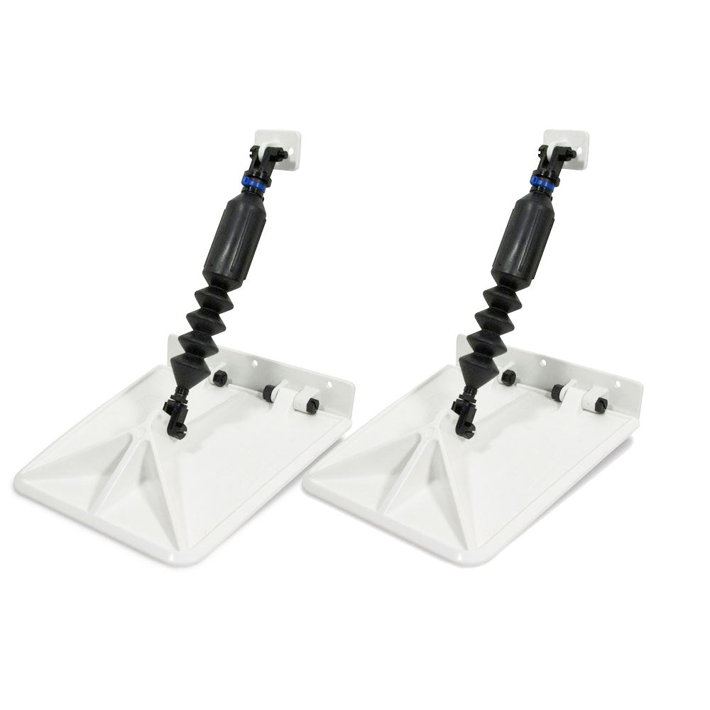 Lectrotab Smart Tabs SX 9.5” x 10” f/13-15’ Boat w/30 - 40HP - White