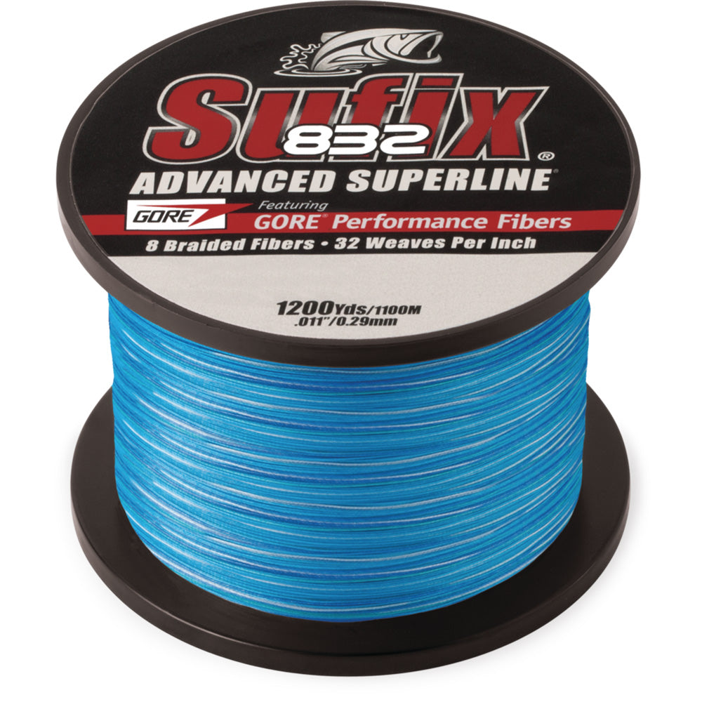 Sufix 832 Advanced Superline Braid - 80lb Test - 1200yds - Coastal Camo