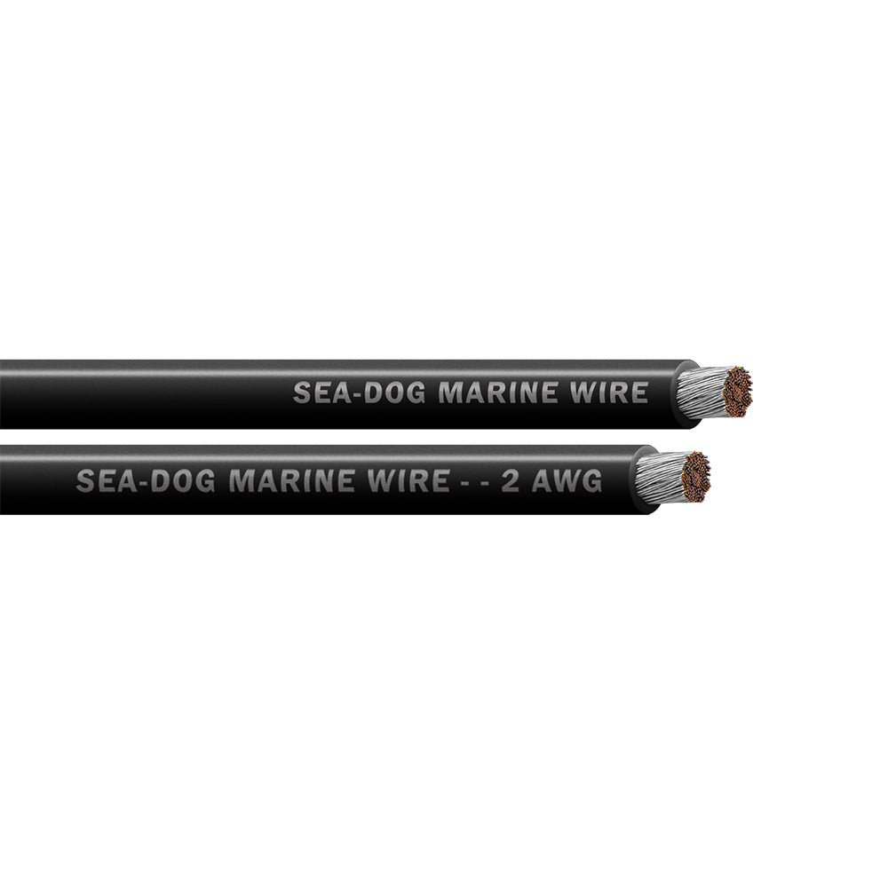Sea-Dog 2 AWG Black Battery Cable - 50'