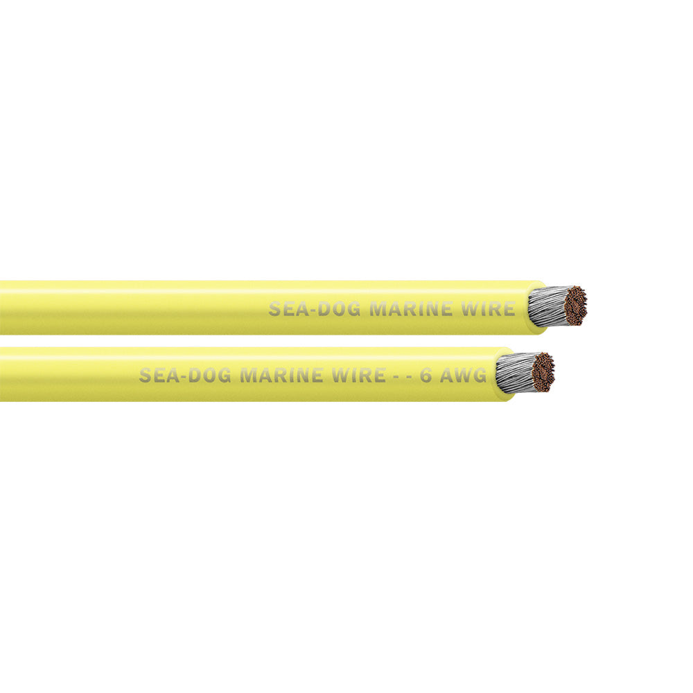 Sea-Dog 6 AWG Yellow Battery Cable - 250'