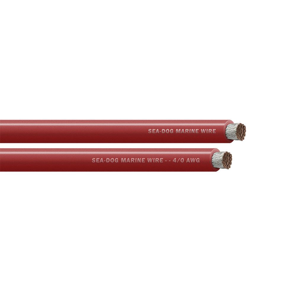 Sea-Dog 4/0 AWG Red Battery Cable - 25'