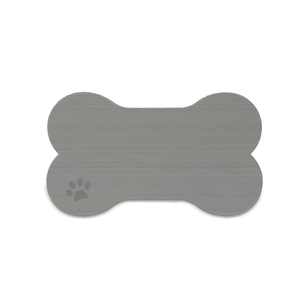 SeaDek Dog Bowl Mat - Storm Grey/Black - Medium - 12.5" x 24"