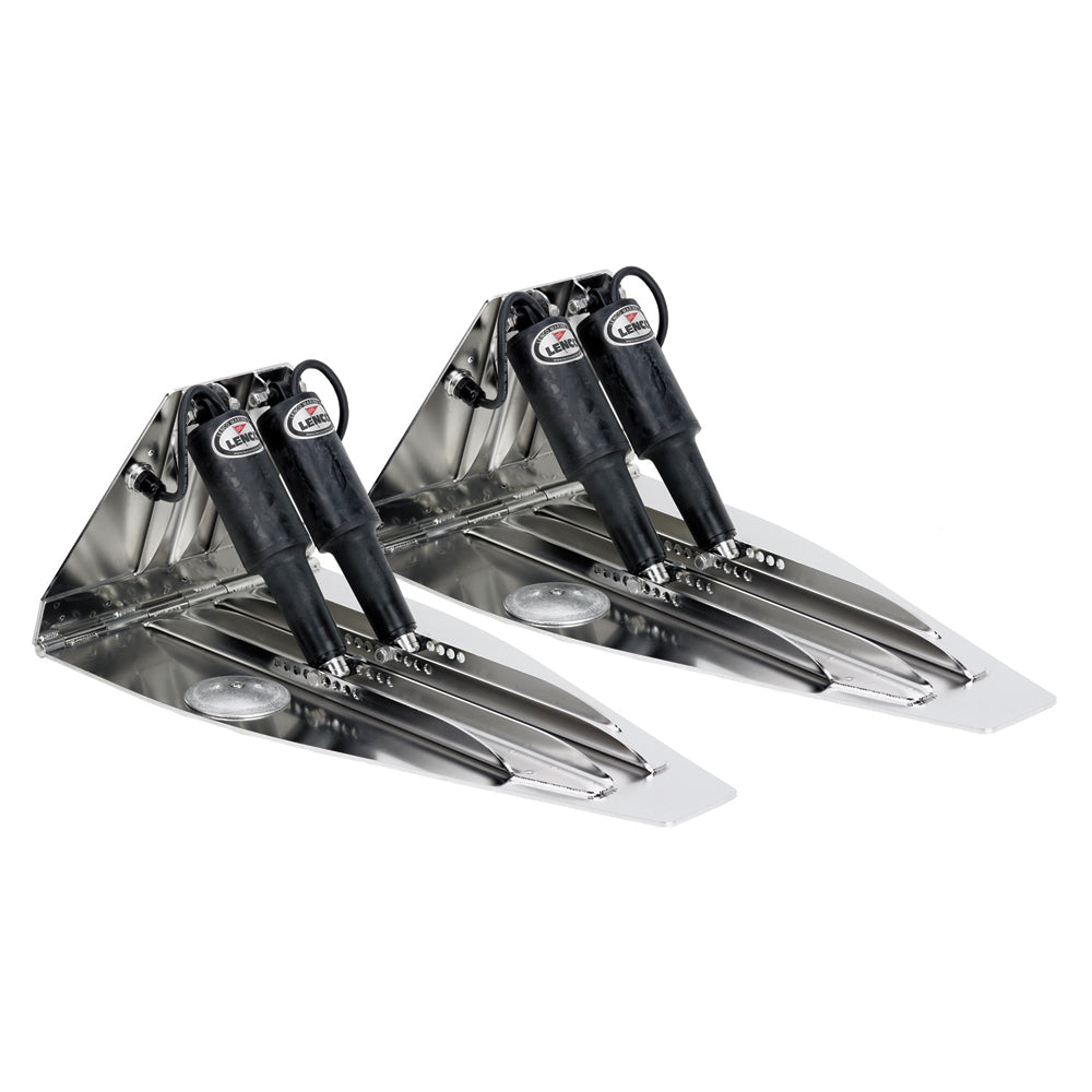 Lenco 21inx14in High Performan Trim Tab Kit 12v Dual Actuator Requires Switch