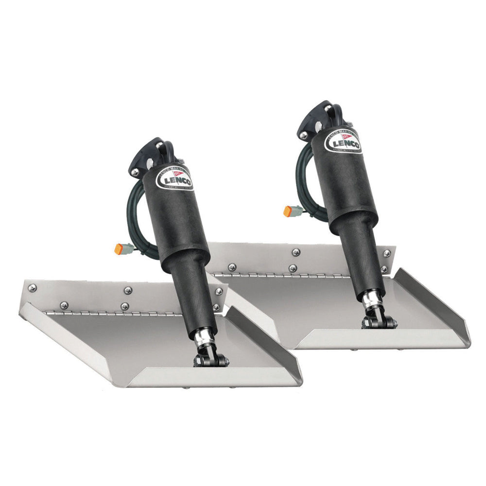 Lenco 9inx12in Edge Mount Trim Tab Kit 12v Requires Switch