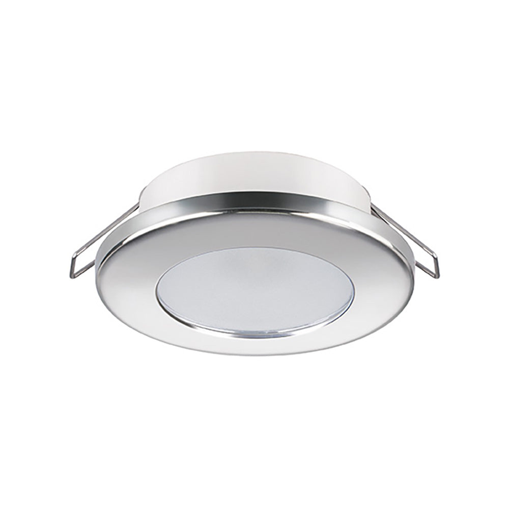Quick Quick Ted C LED Light Stainless Steel Round Light, Round Bezel - Warm - 2W - IP40