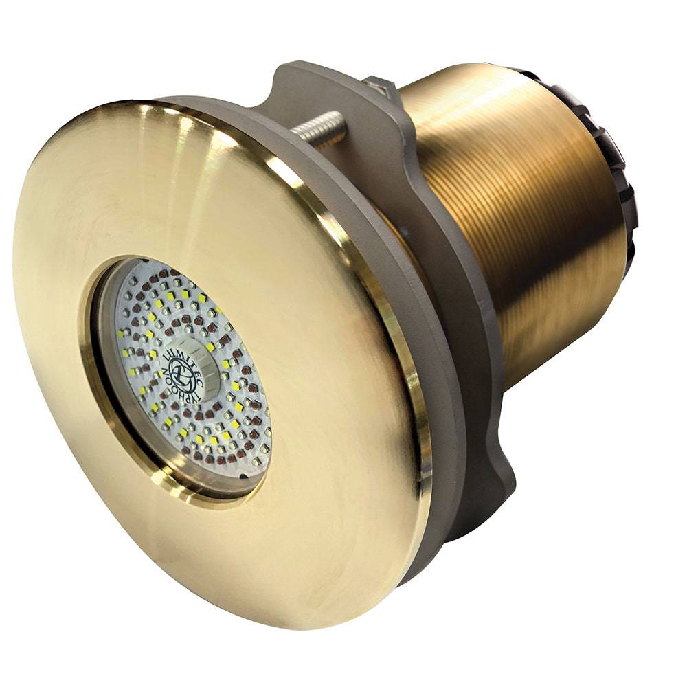 Lumitec Typhoon Flush Mount Thru Hull 12/24V Blue/White LED Underwater