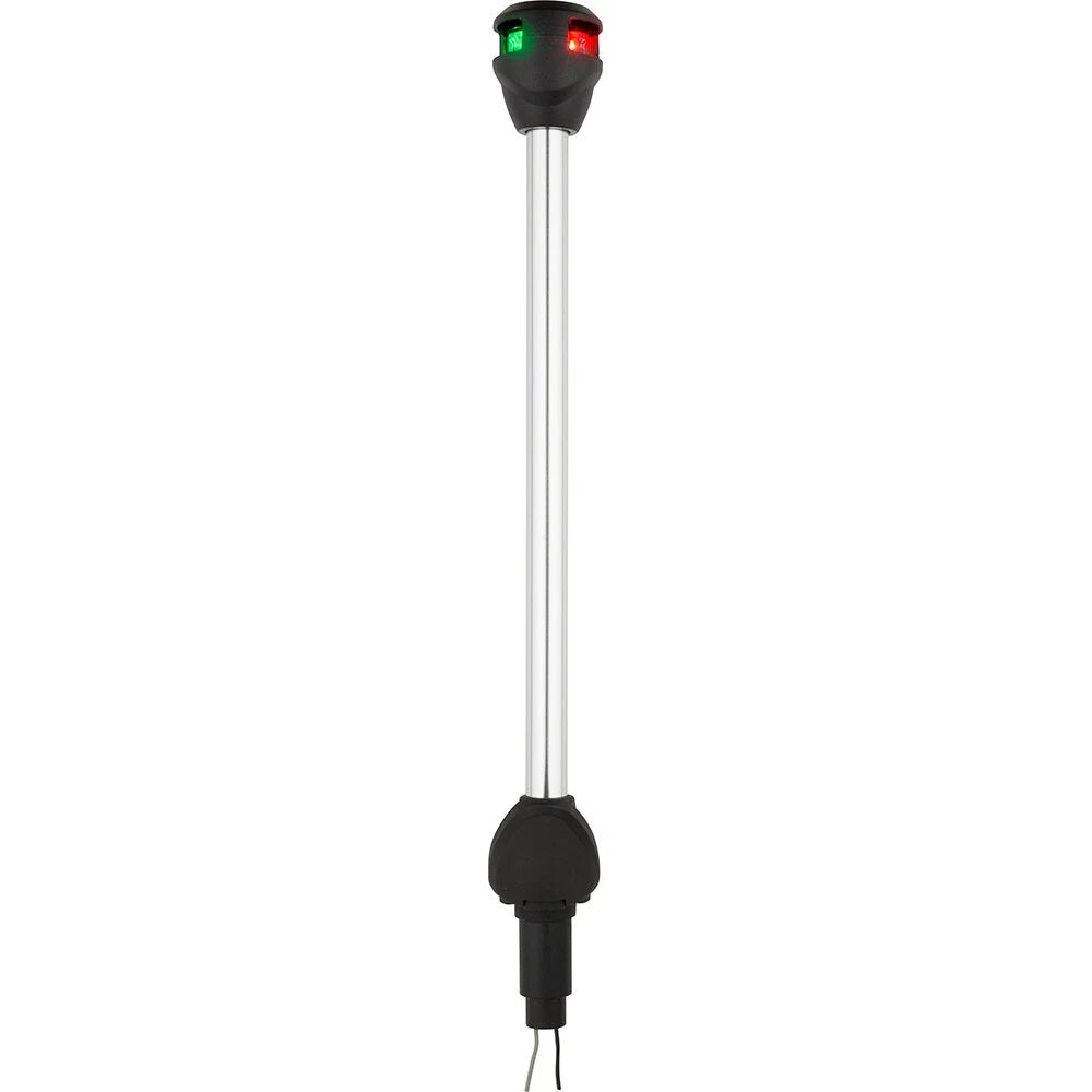 Attwood LightArmor Bi-Color 14in Straight Locking Collar Pole 3-Pin LED with Task Light