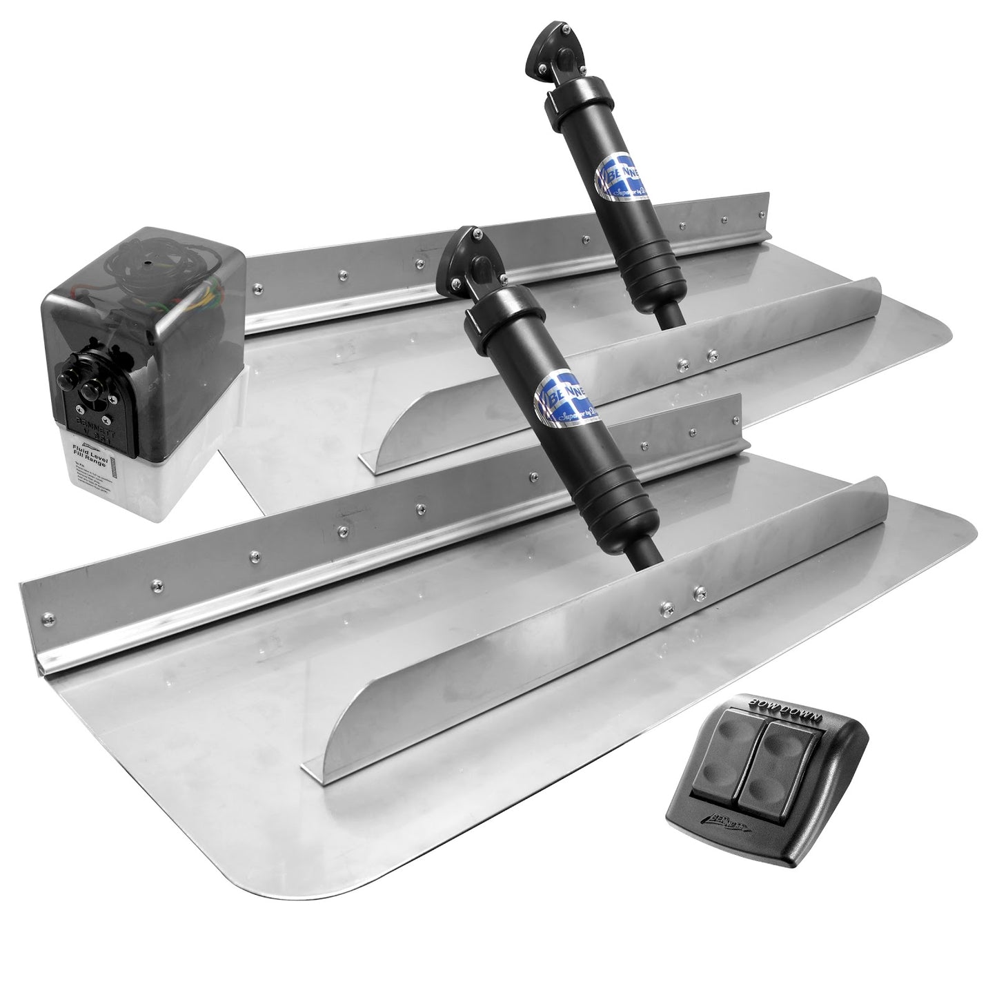 Bennett 48X12 Trim Tabs W/Euro Waterproof Rocker