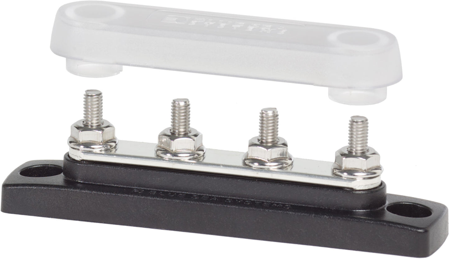 Blue Sea Common 100A MiniBus Four #10-32 Studs With Cover