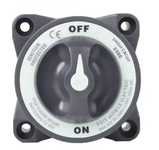 EGIS 2500 Heavy Duty-Series 600A Battery Switch Off/On