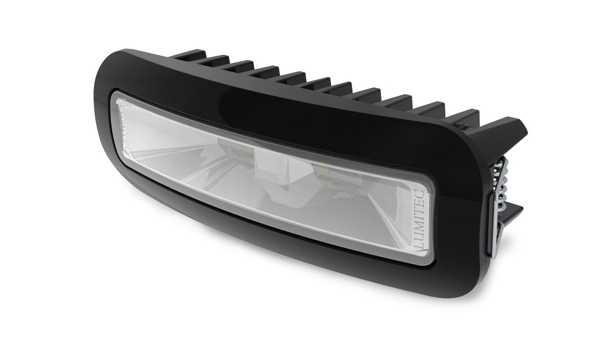 Lumitec Capri3 Flood Light White/Red LEDfts Dimmable Flush Mount Black 12/24v