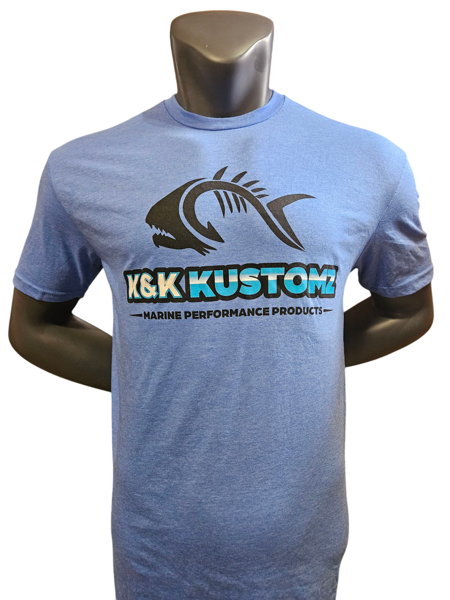 K and K Kustomz T-Shirt Heather Royal