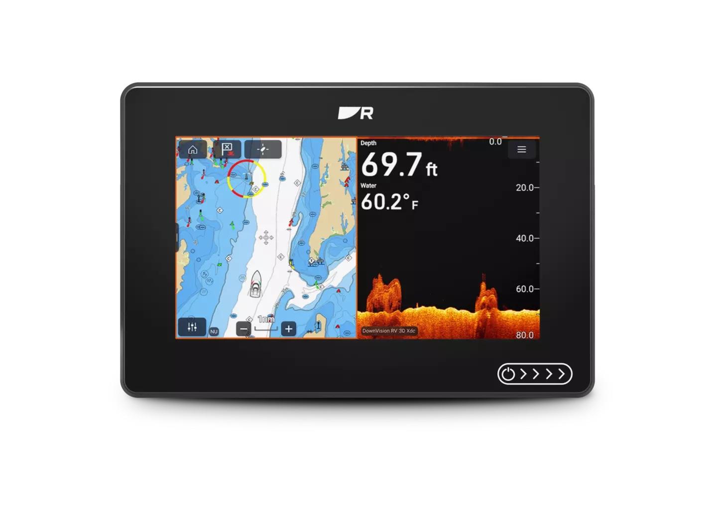Raymarine Axiom 2 7 RV 7in Chartplotter-Sonar with LHC North America and RV-100 Transducer