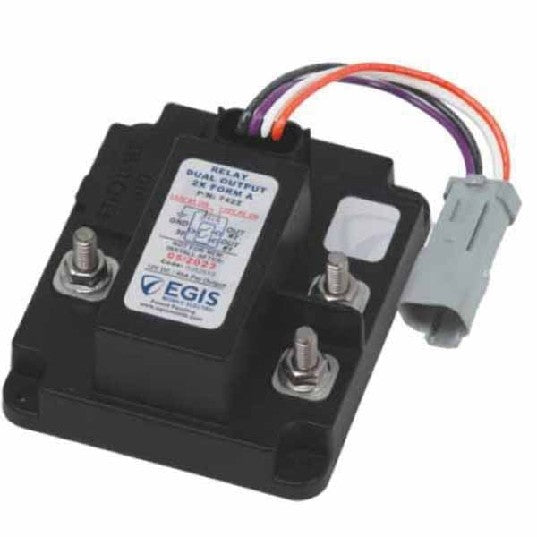 EGIS MOBILE ELECTRIC Relay, 2x80 Amp / 12V, w/DT/AT Connector, Bulk | 7422D