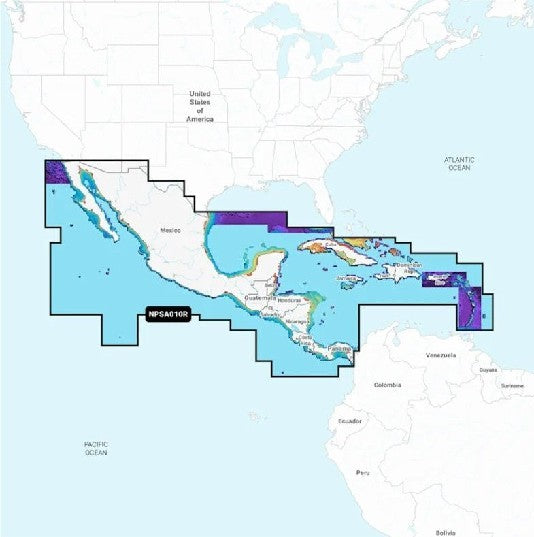 GARMIN NAVIONICS Central America & Caribbean, Platinum+ microSD/SD card | 010-C1459-40