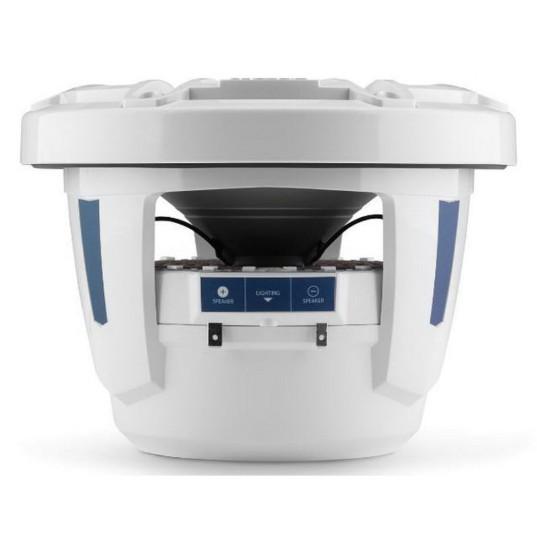 JL Audio M6 8.8in Coaxial Speakers White Sport Grille with RGB LED