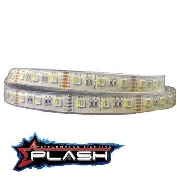 PLASHLIGHTS 12v RGB Color Changing Waterproof Flexible Light Strip - Ip68 - 26' | FLS-RGB-68-26FT