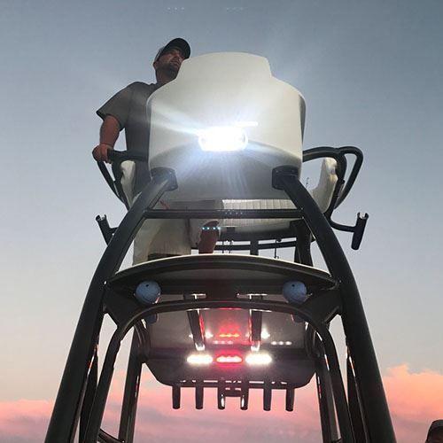 TACO LED DECK LIGHT, FLAT MOUNT WHITE | F38-8800W-1