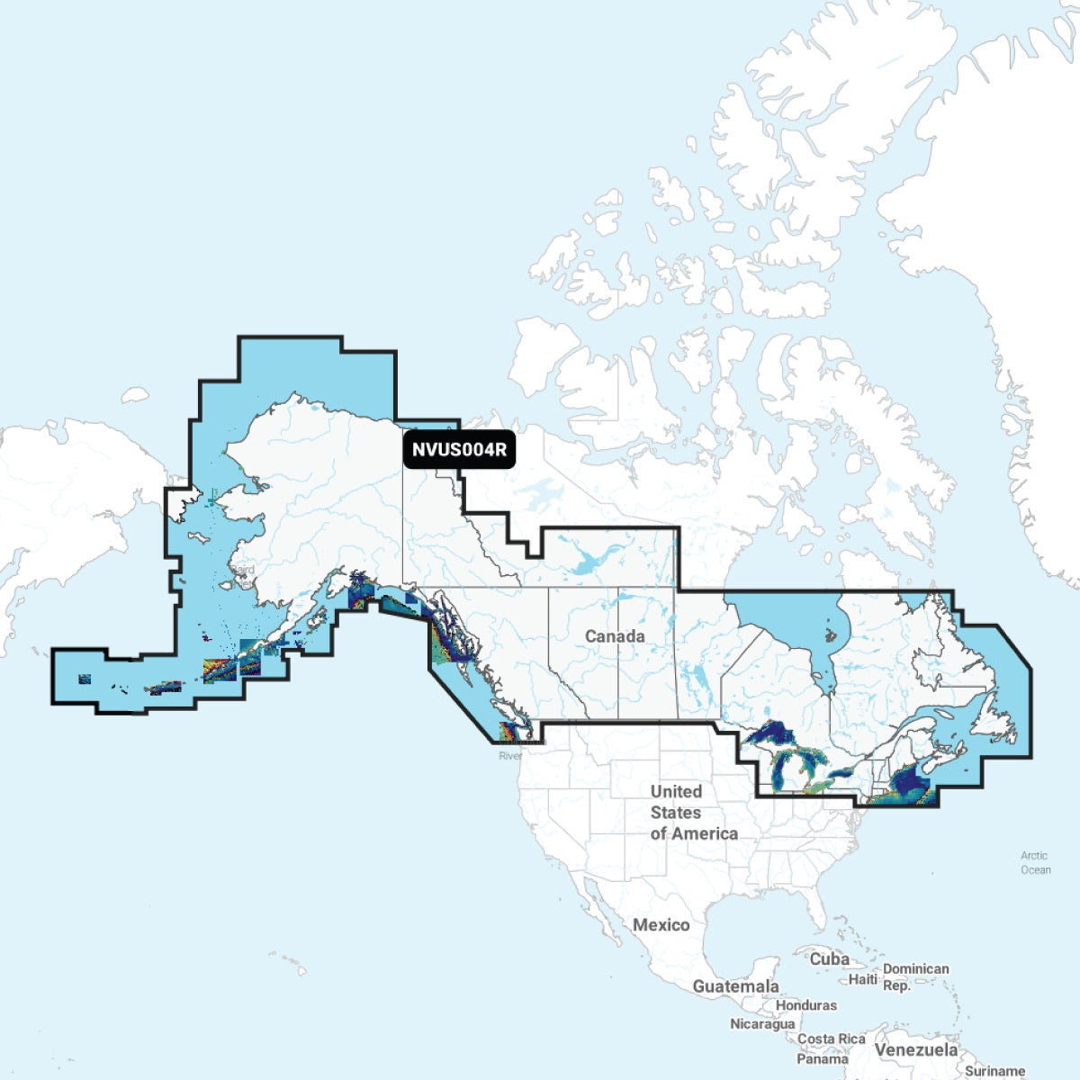 Garmin Nvus004r Navionics+ Vision+ Canada & Alaska Microsd