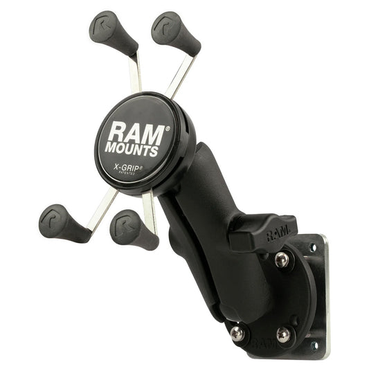 RAM Mount X-Grip® Phone Mount w/Drill-Down Base & Backer Plate