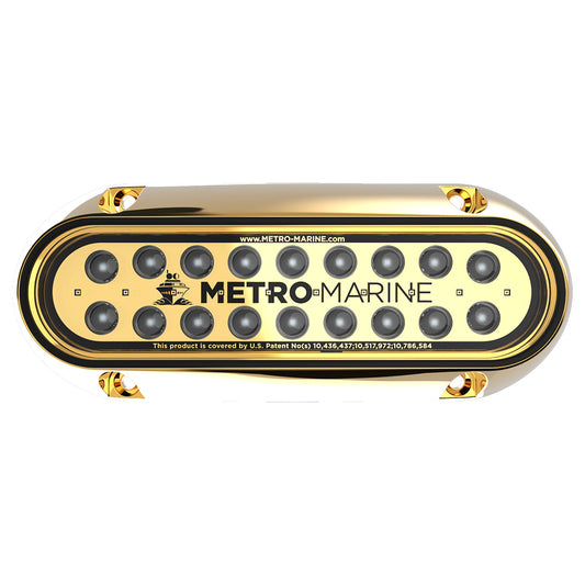 Metro Marine High-Output Elongated Underwater Light w/Intelligent Monochromatic LED's - Green, 90° Beam