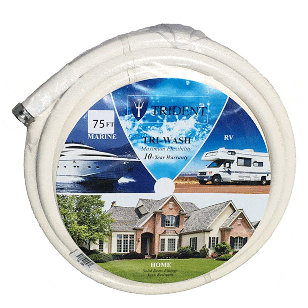 Trident Marine 5/8" ID x 75' Wash Down/Camper Hose w/Fittings