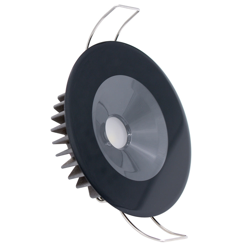 Lumitec Illusion Down Light Warm White LED Black Reflector 10-30v