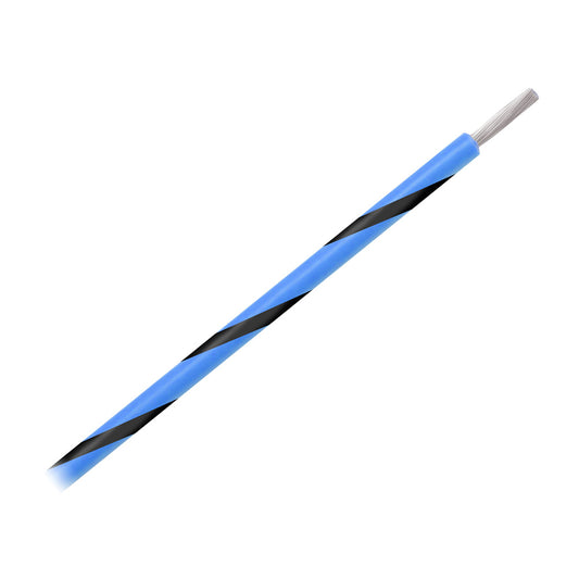 Pacer 14 AWG Gauge Striped Marine Wire 500' Spool - Blue w/Black Stripe