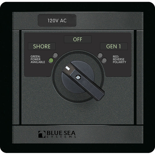 Blue Sea 120v AC Rotary 30A off + 2 Sources