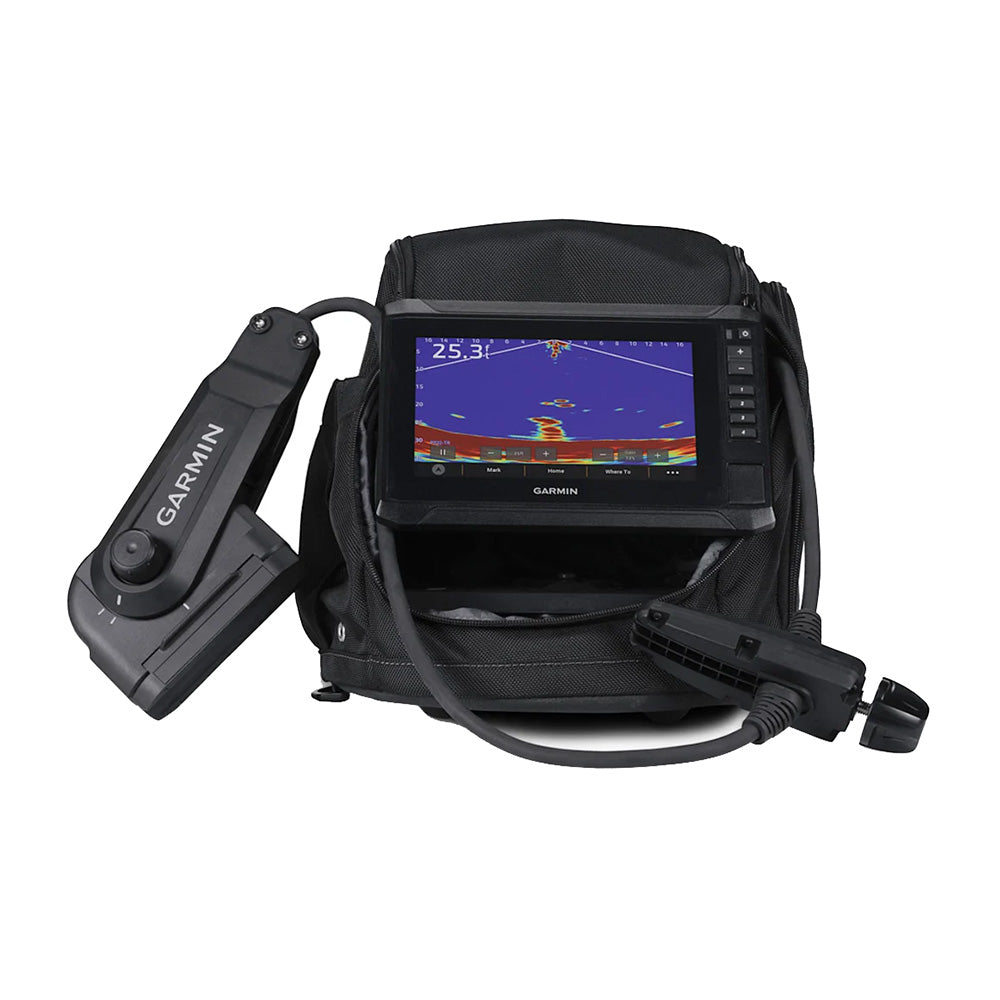 Garmin Panoptix™ PS22-IF Ice Fishing Bundle w/ECHOMAP™ UHD2 73sv, Panoptix PS22-IF Transducer & Pole-Free Transducer Rotation System