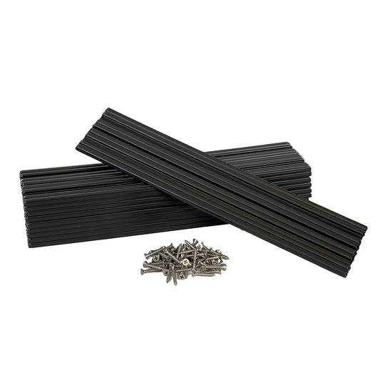 Caliber Marine Slides 3"x15" Black *10-Pack