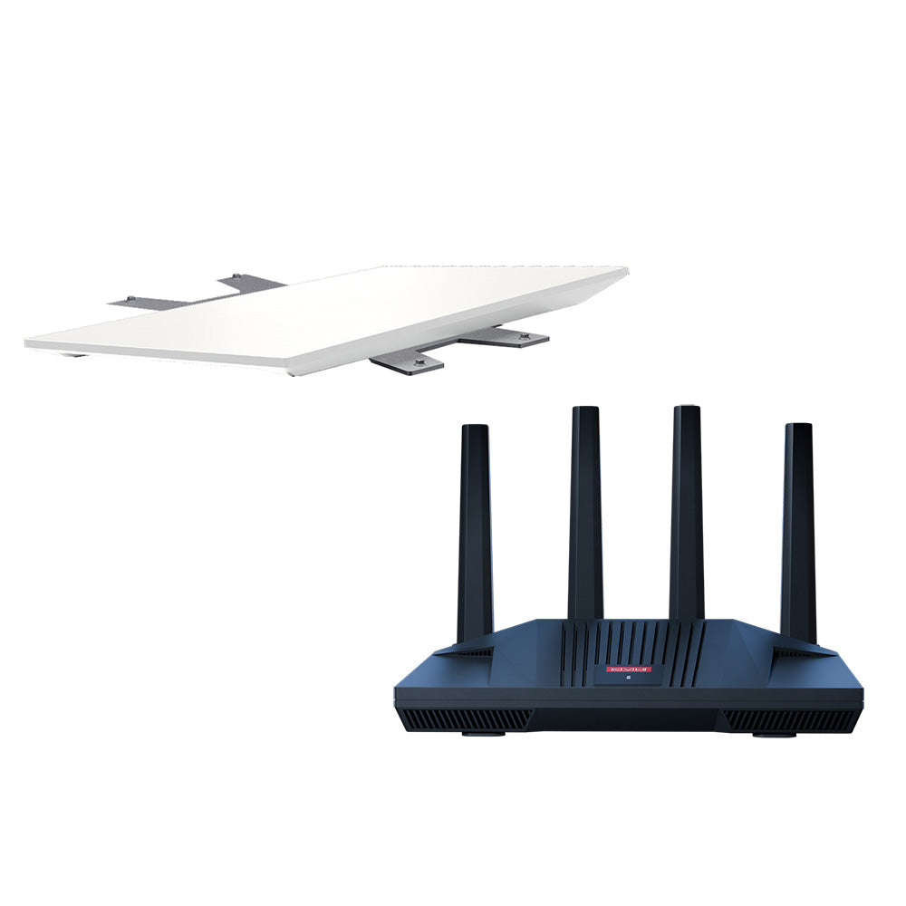 KVH Starlink Performance Gen 3 Kit w/Flat Mount & CommBox Edge Core Communications Gateway & Wi-Fi Router