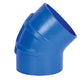 Trident Marine 5" ID 45 Degree Blue Silicon Wet Exhaust Elbow