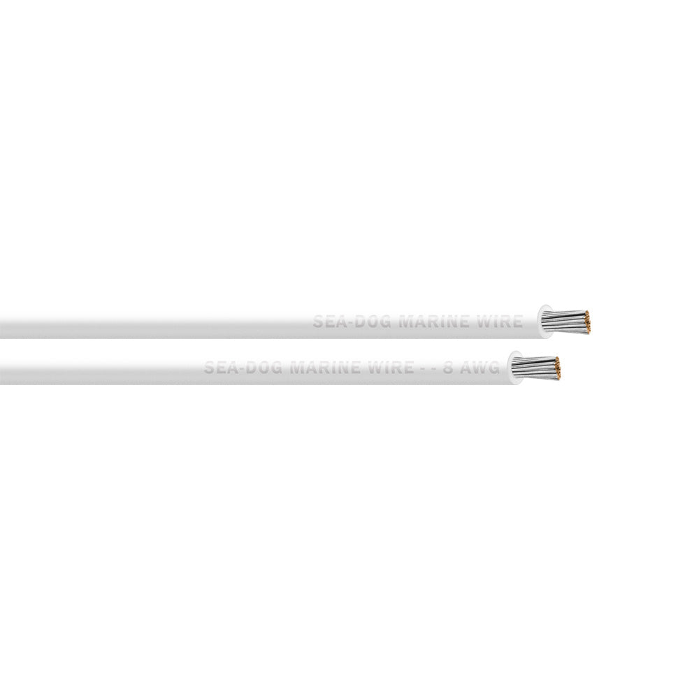 Sea-Dog 8 AWG White Primary Wire - 500'