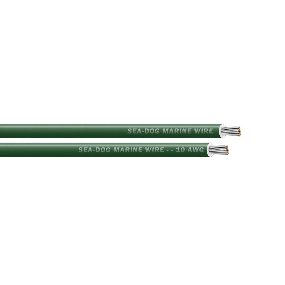 Sea-Dog 10 AWG Green Primary Wire - 25'