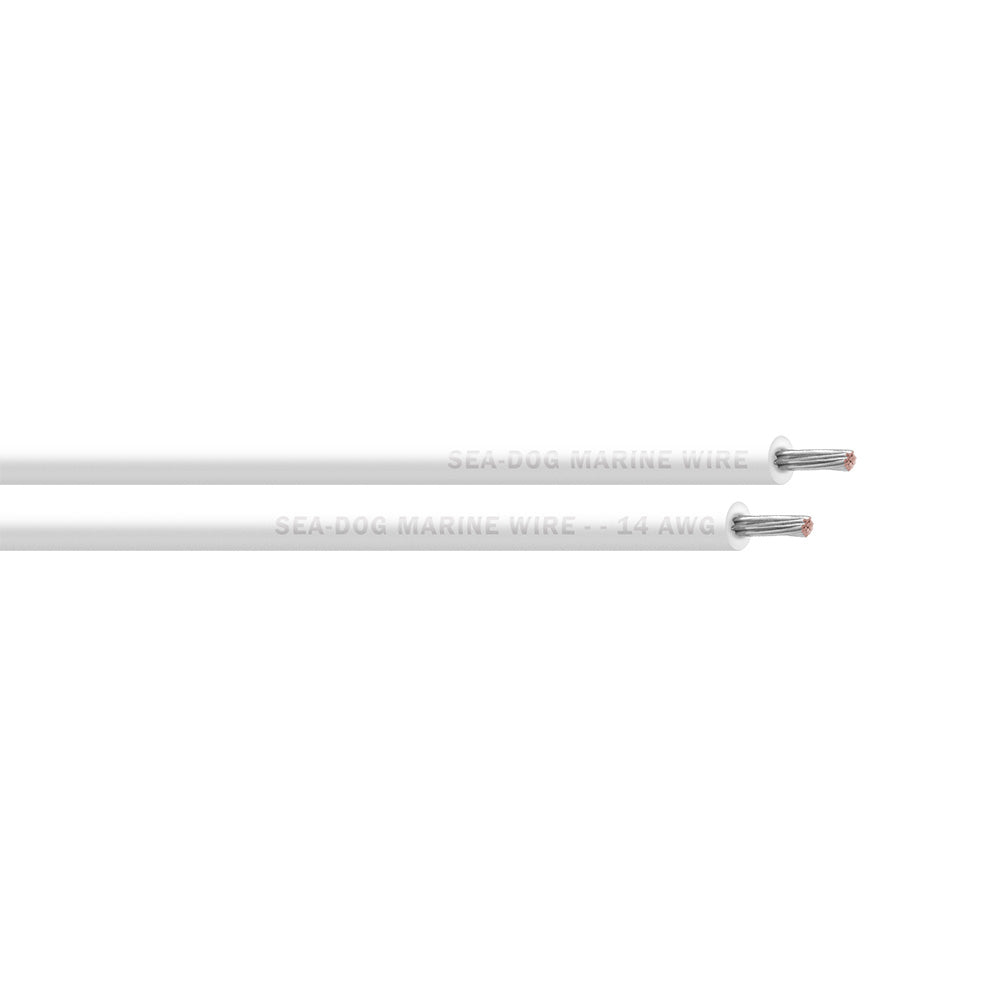 Sea-Dog 14 AWG White Primary Wire - 100'