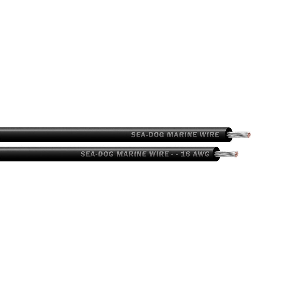 Sea-Dog 16 AWG Black Primary Wire - 100'