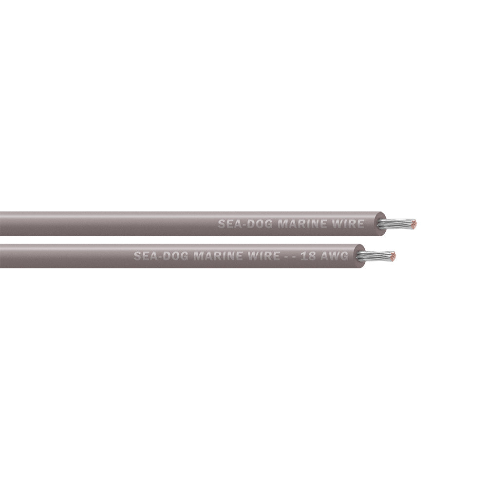 Sea-Dog 18 AWG Grey Primary Wire - 500'