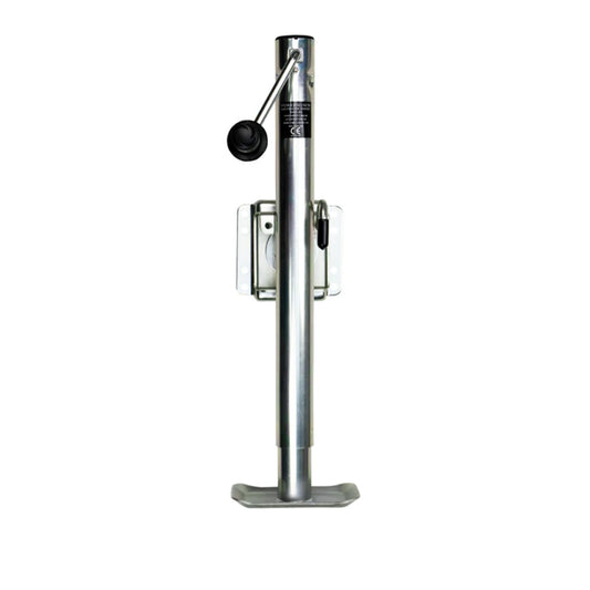 Powerwinch Saltwater Series Jack - 2500lb, Weld-On, Flat Plate, Zinc 500+ HR Salt Spray
