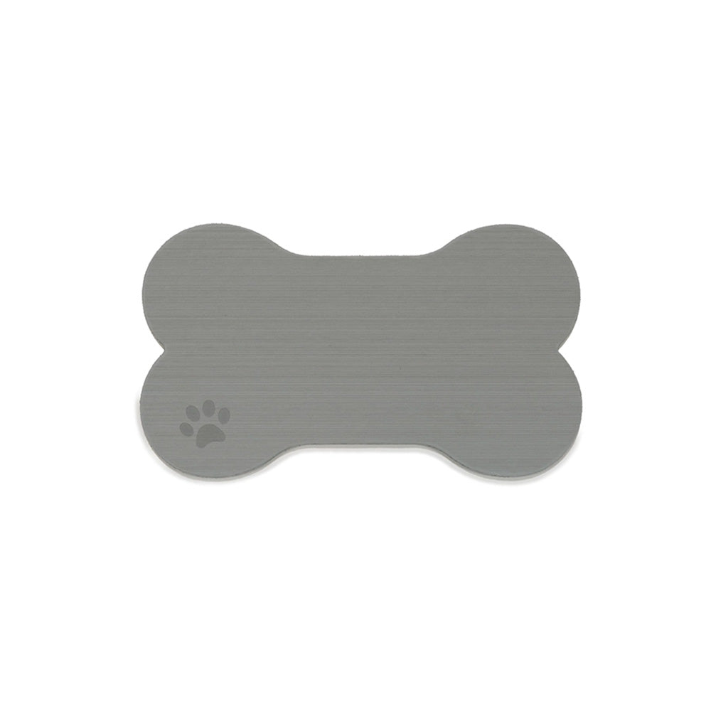 SeaDek Dog Bowl Mat - Storm Grey/Black - Small - 12" x 21"