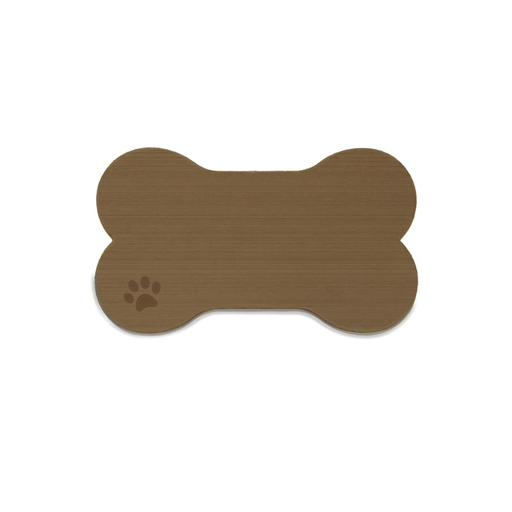 SeaDek Dog Bowl Mat - Cappuccino/Black - Small - 12" x 21"