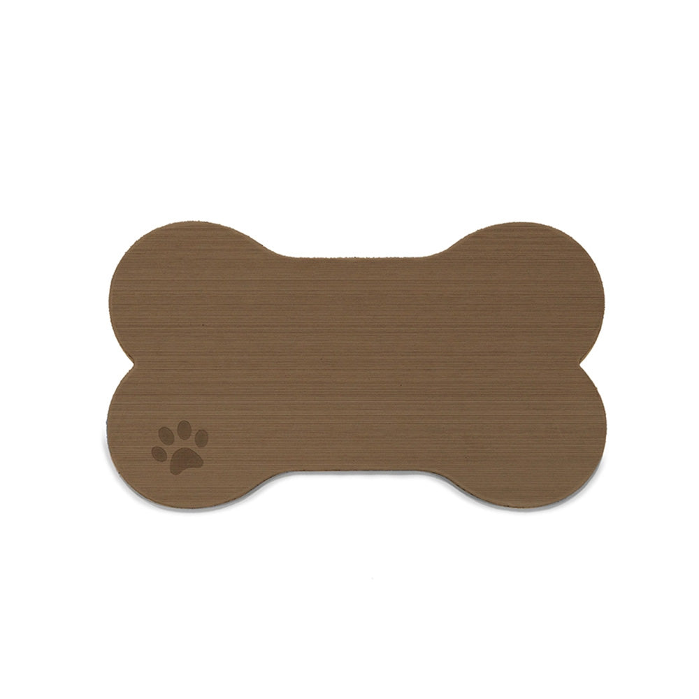 SeaDek Dog Bowl Mat - Cappuccino/Black - Medium - 12.5" x 24"