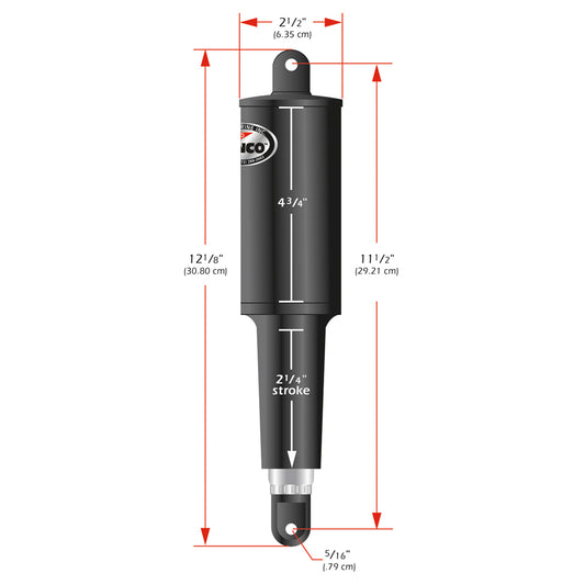 Lenco 2 1/4in Stroke Standard Actuator 5/16in 24V