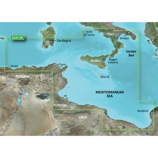 Garmin BlueChart® g3 Vision® HD - VEU013R - Italy Southwest & Tunisia - microSD™/SD™