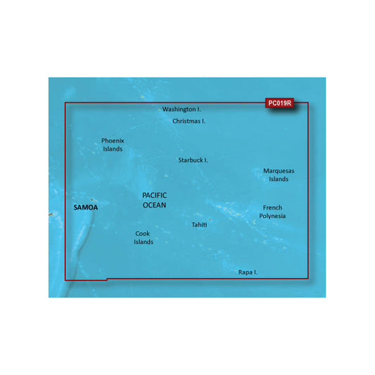 Garmin BlueChart® g3 Vision® HD - VPC019R - Polynesia - microSD™/SD™