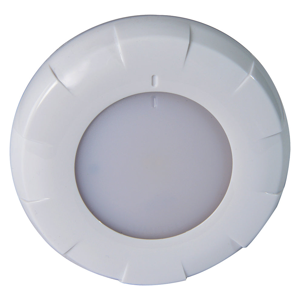 Lumitec Aurora Dome Light White/Red LED Light White Finish 12/24v