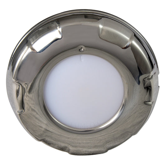 Lumitec Aurora Dome Light White/Blue LED Stainless Steel Finish