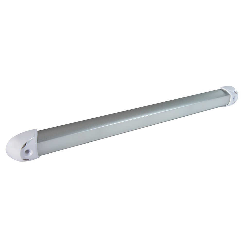 Lumitec RAIL2 12in Rail Light Warm White LED Brushed Finish 12/24v